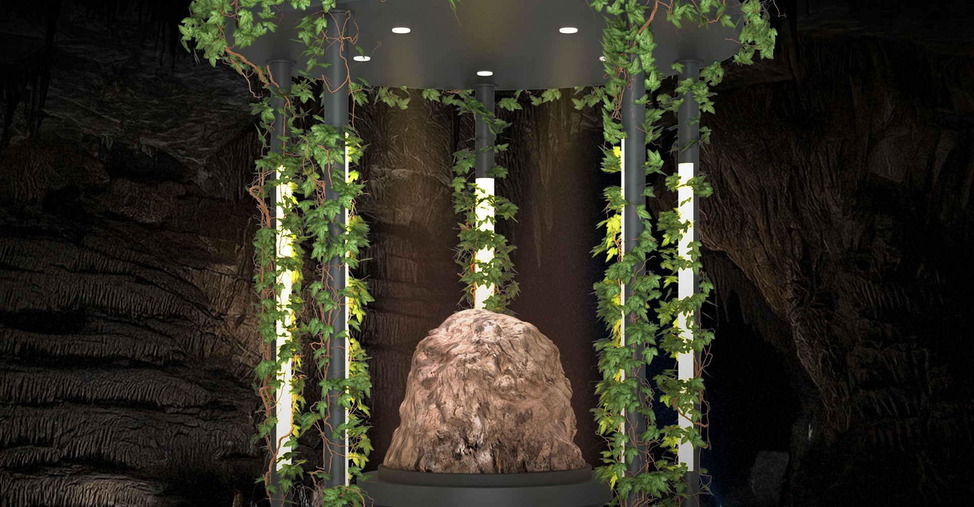 옥천군 장령산자연휴양림 숲속 동굴